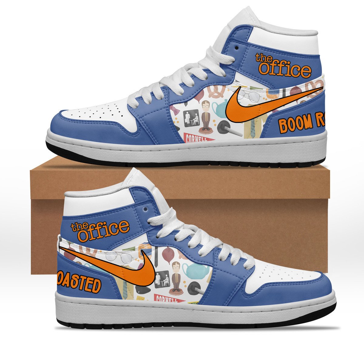Ideafootwear The Office AJ1 High Sneakers Shoes For Men And Women 1