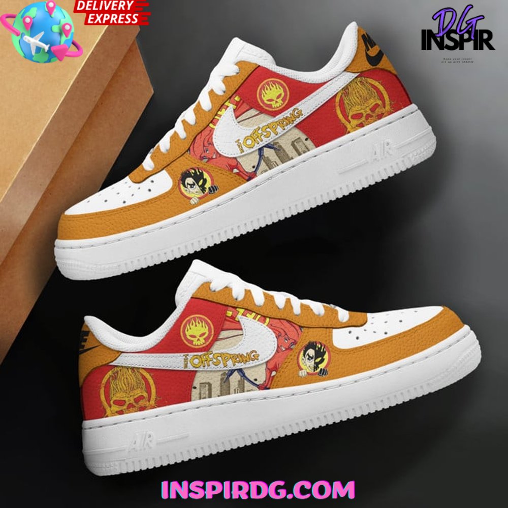 Ideafootwear The Offspring Band Air Low-Top Sneakers Shoes For Men And Women 1