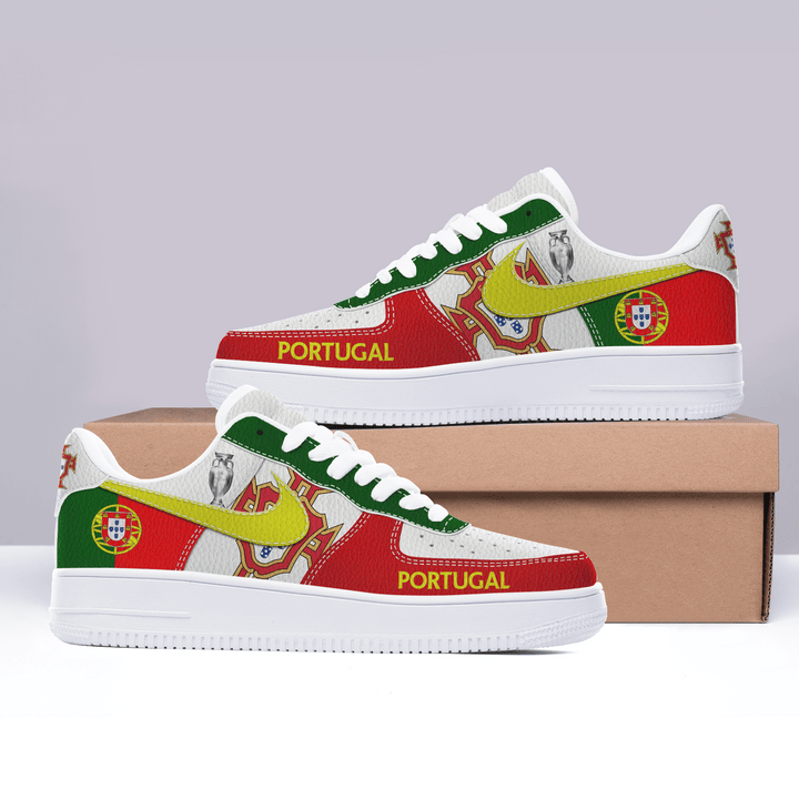 Ideafootwear The Portugal National Team Air Low-Top Sneakers Shoes For Men And Women 1