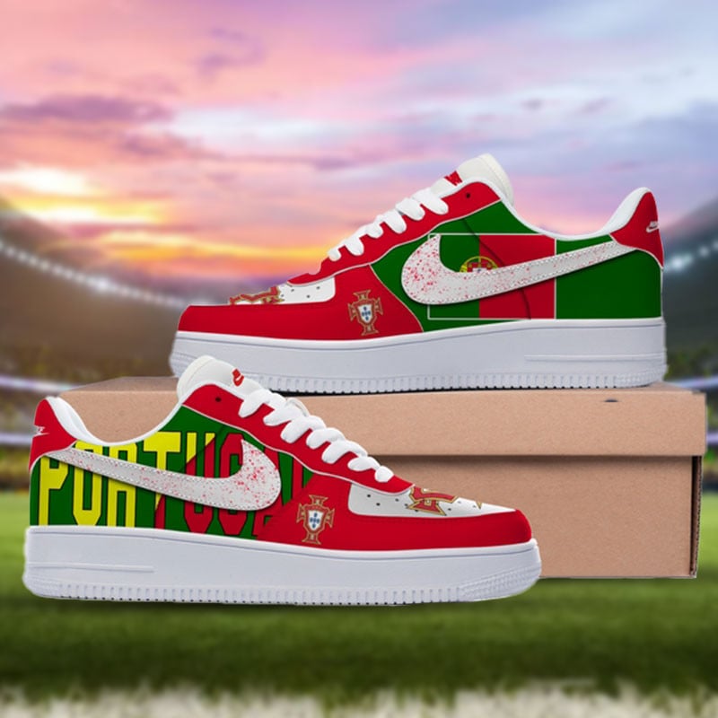 Ideafootwear The portugal national team Air Low-Top Sneakers Shoes For Men And Women 3
