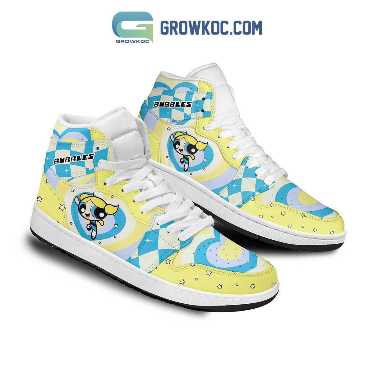 Ideafootwear The Powerpuff Girls AJ1 High Sneakers Shoes For Men And Women 1