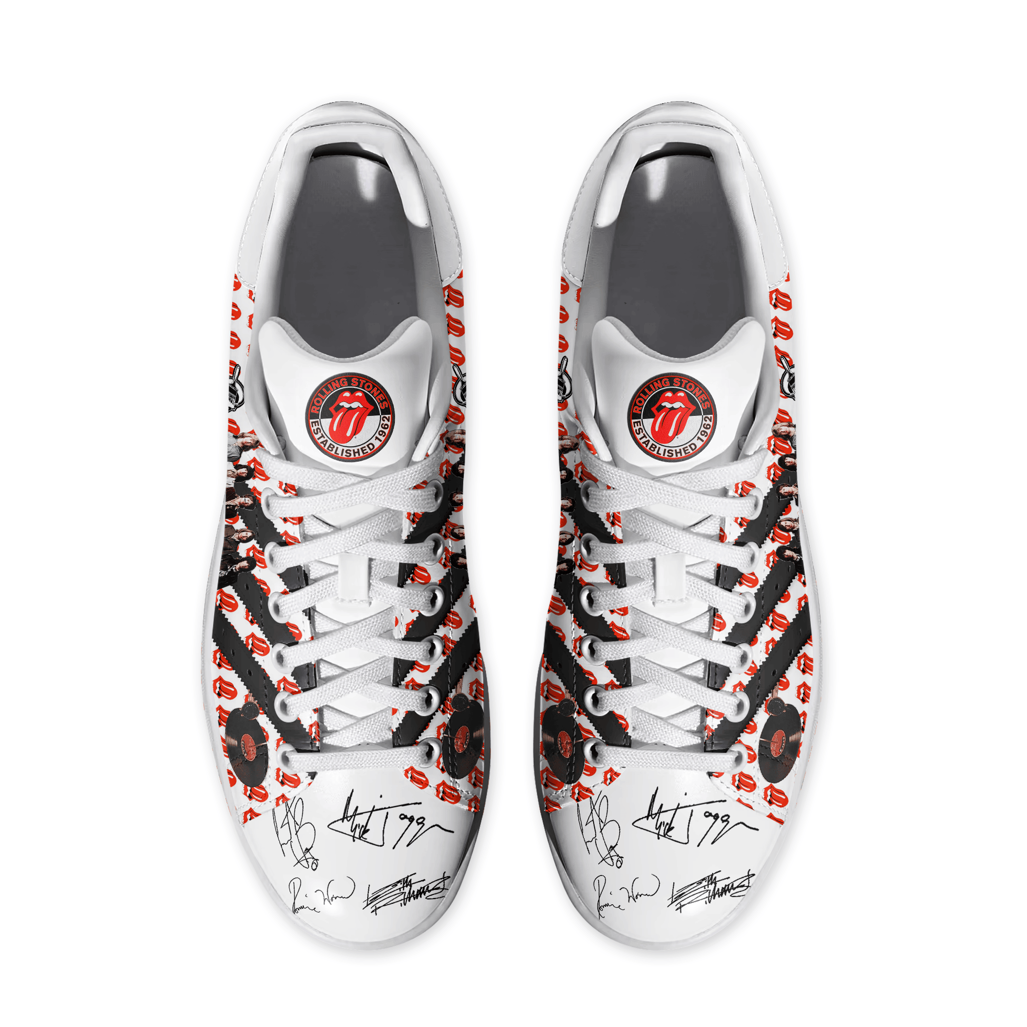 Ideafootwear The Rolling Stones Skate Stan Shoes Sneakes For Men And Women 1