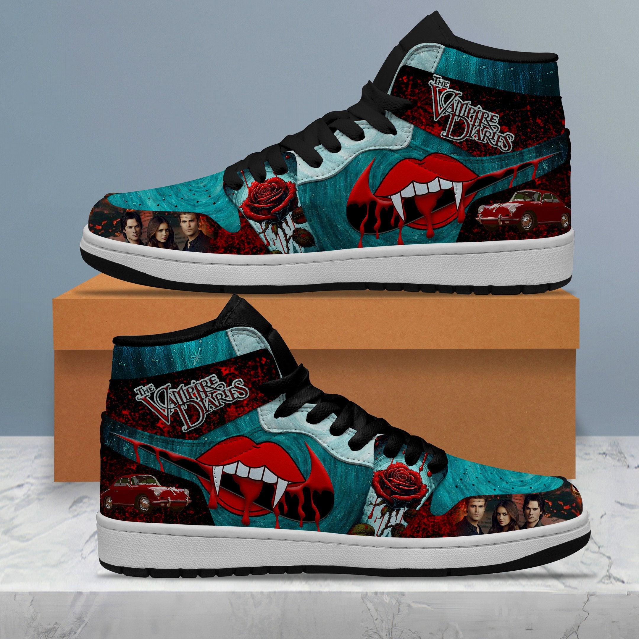 Ideafootwear The Vampire Diaries AJ1 High Sneakers Shoes For Men And Women 1