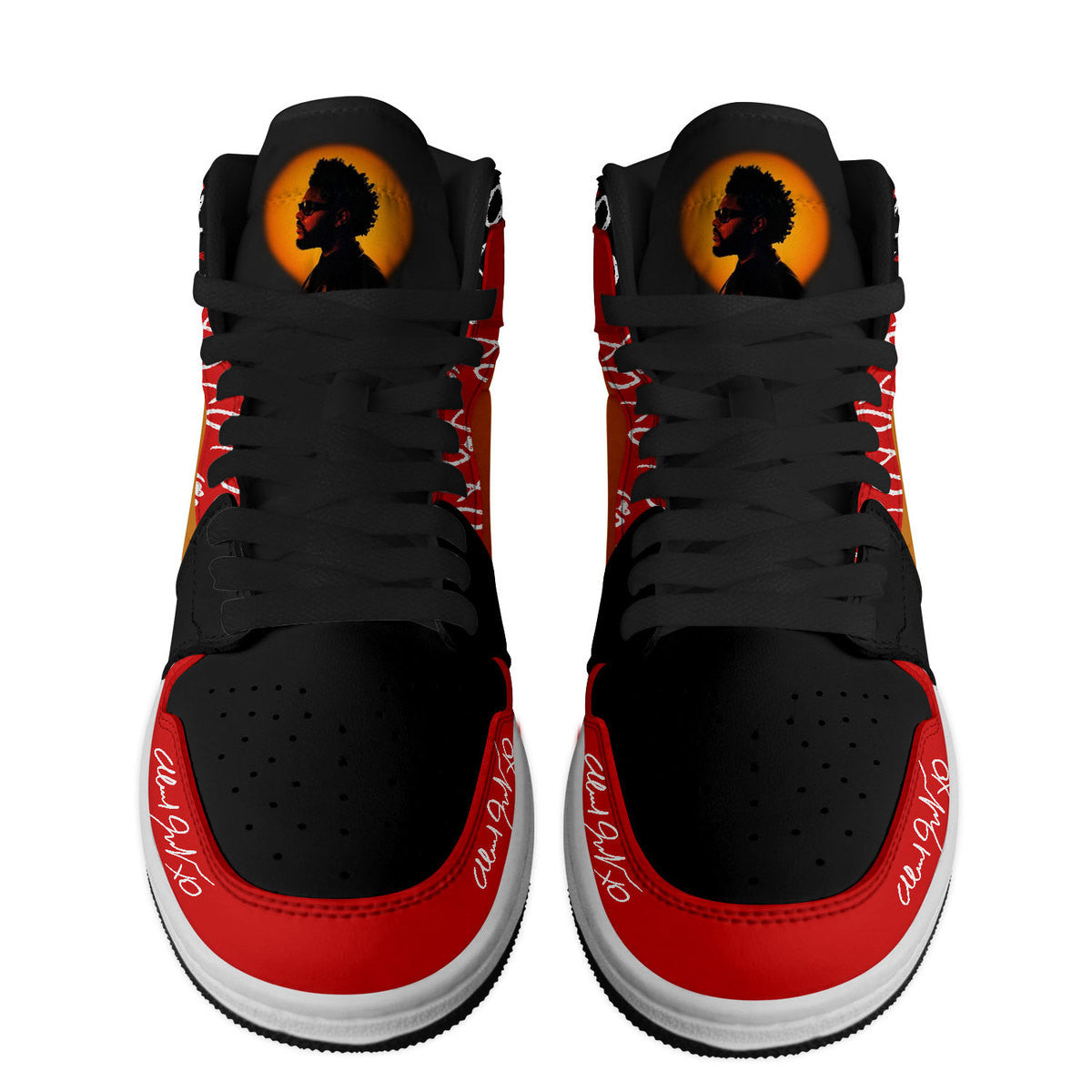 Ideafootwear The Weeknd AJ1 High Sneakers Shoes For Men And Women 1