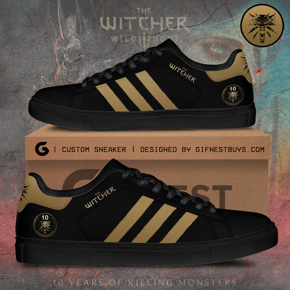 Ideafootwear The Witcher 3: Wild Hunt Skate Stan Shoes Sneakes For Men And Women 2