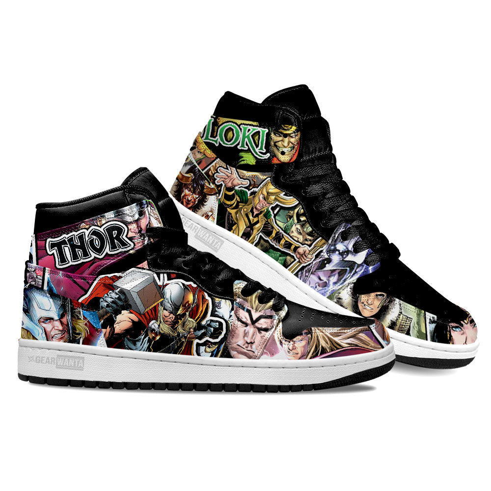 Ideafootwear Thor and Loki AJ1 High Sneakers Shoes For Men And Women 1
