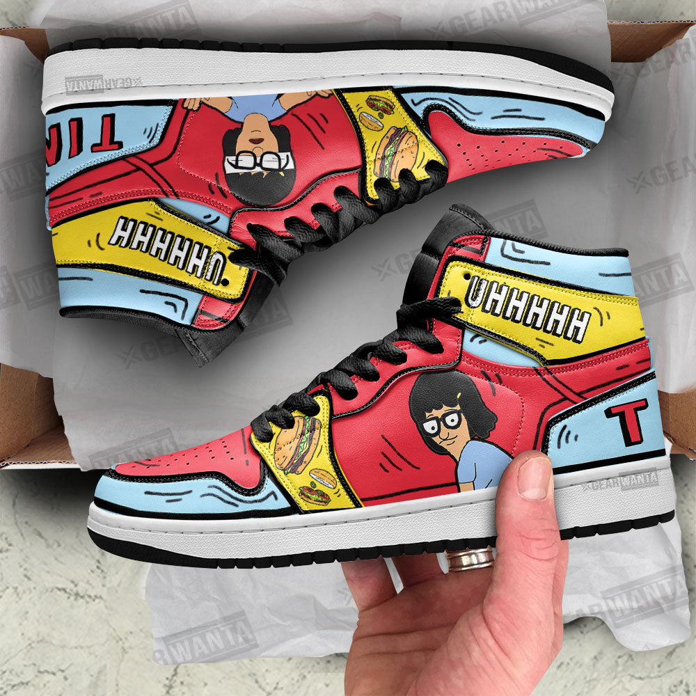 Ideafootwear Tina Bob's Burger AJ1 High Sneakers Shoes For Men And Women 1