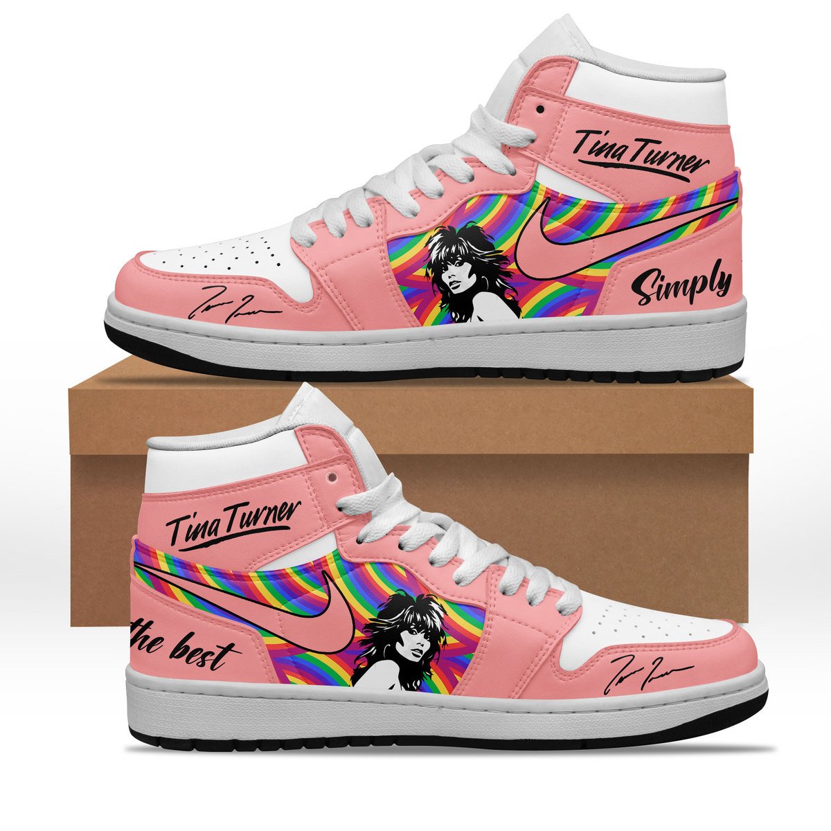 Ideafootwear Tina Turner AJ1 High Sneakers Shoes For Men And Women 1