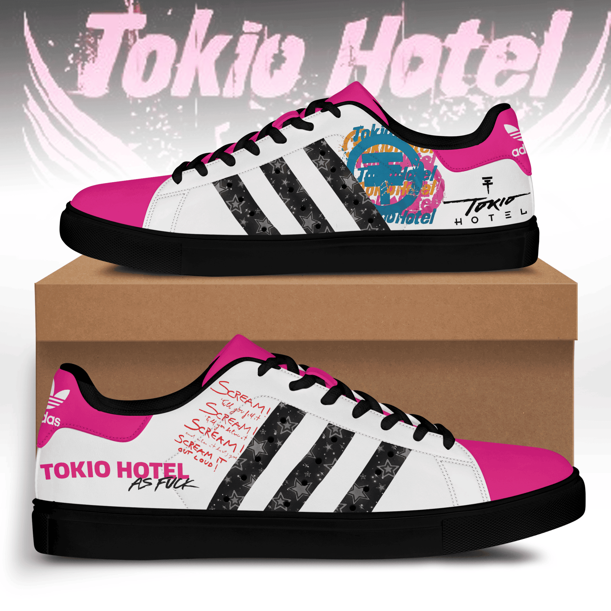 Ideafootwear Tokio Hotel Skate Stan Shoes Sneakes For Men And Women  1