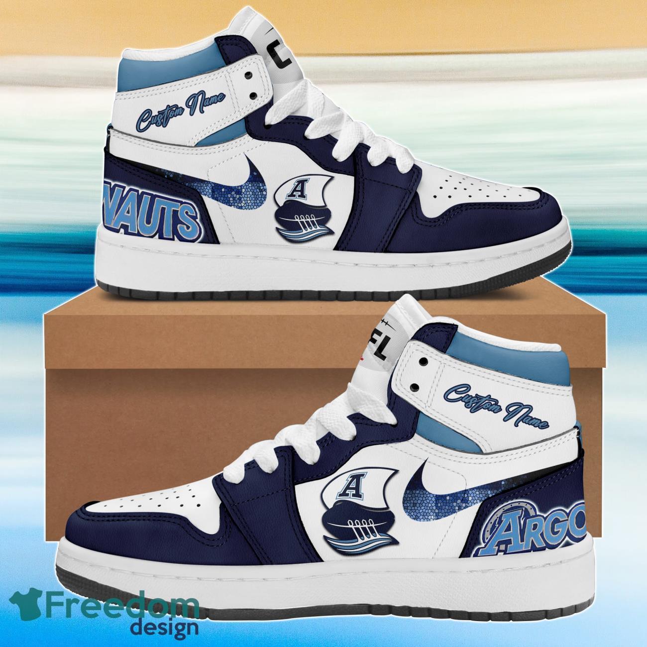 Ideafootwear Toronto Argonauts AJ1 High Sneakers Shoes For Men And Women 2