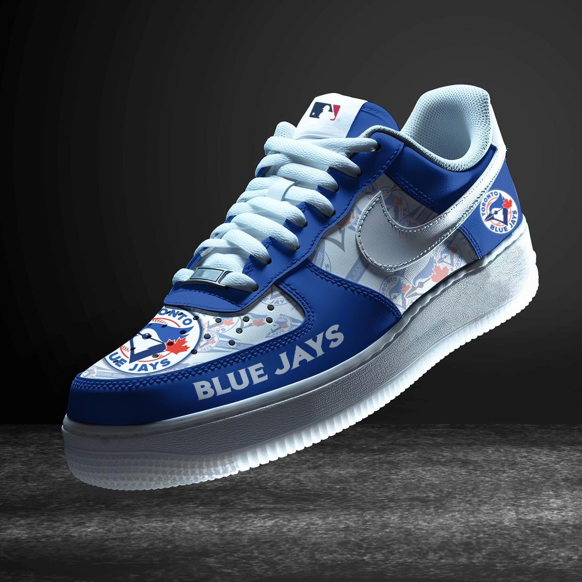 Ideafootwear Toronto Blue Jays Air Low-Top Sneakers Shoes For Men And Women 6