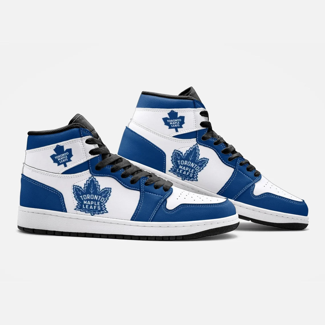 Ideafootwear Toronto Maple Leafs AJ1 High Sneakers Shoes For Men And Women 9