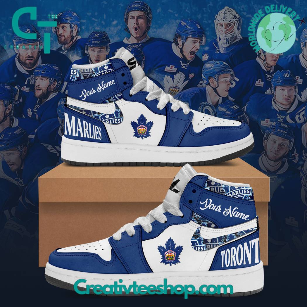 Ideafootwear Toronto Marlies AJ1 High Sneakers Shoes For Men And Women 1