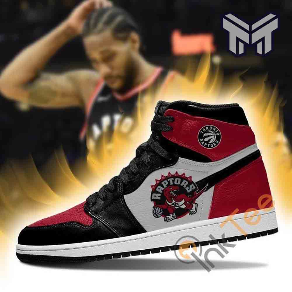 Ideafootwear Toronto Raptors AJ1 High Sneakers Shoes For Men And Women 4