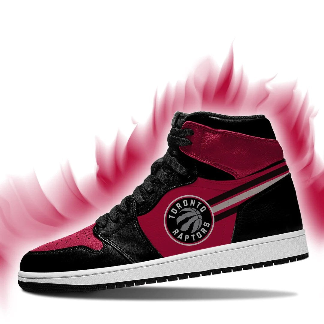 Ideafootwear Toronto Raptors NBA AJ1 High Sneakers Shoes For Men And Women 3