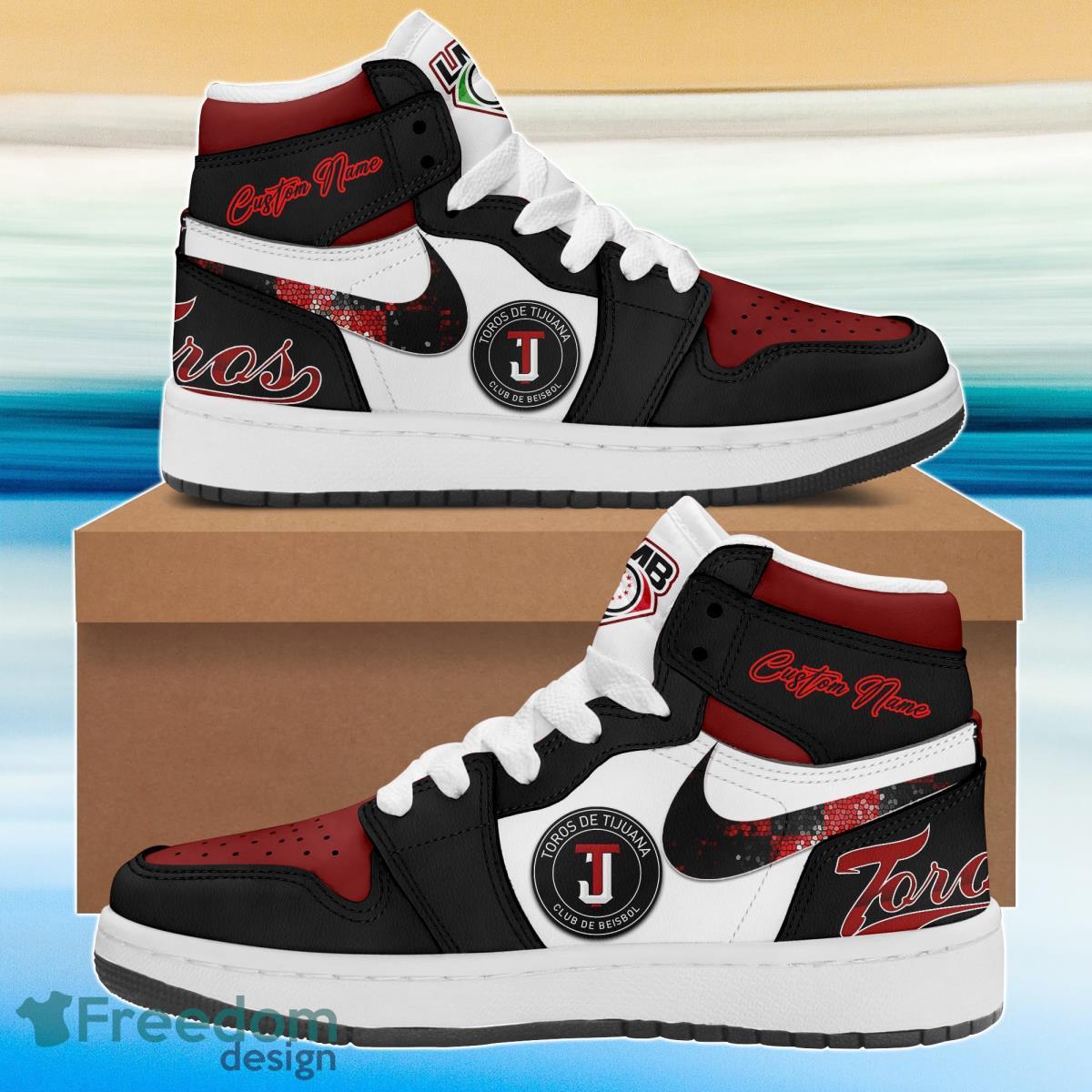 Ideafootwear Toros de Tijuana AJ1 High Sneakers Shoes For Men And Women 1