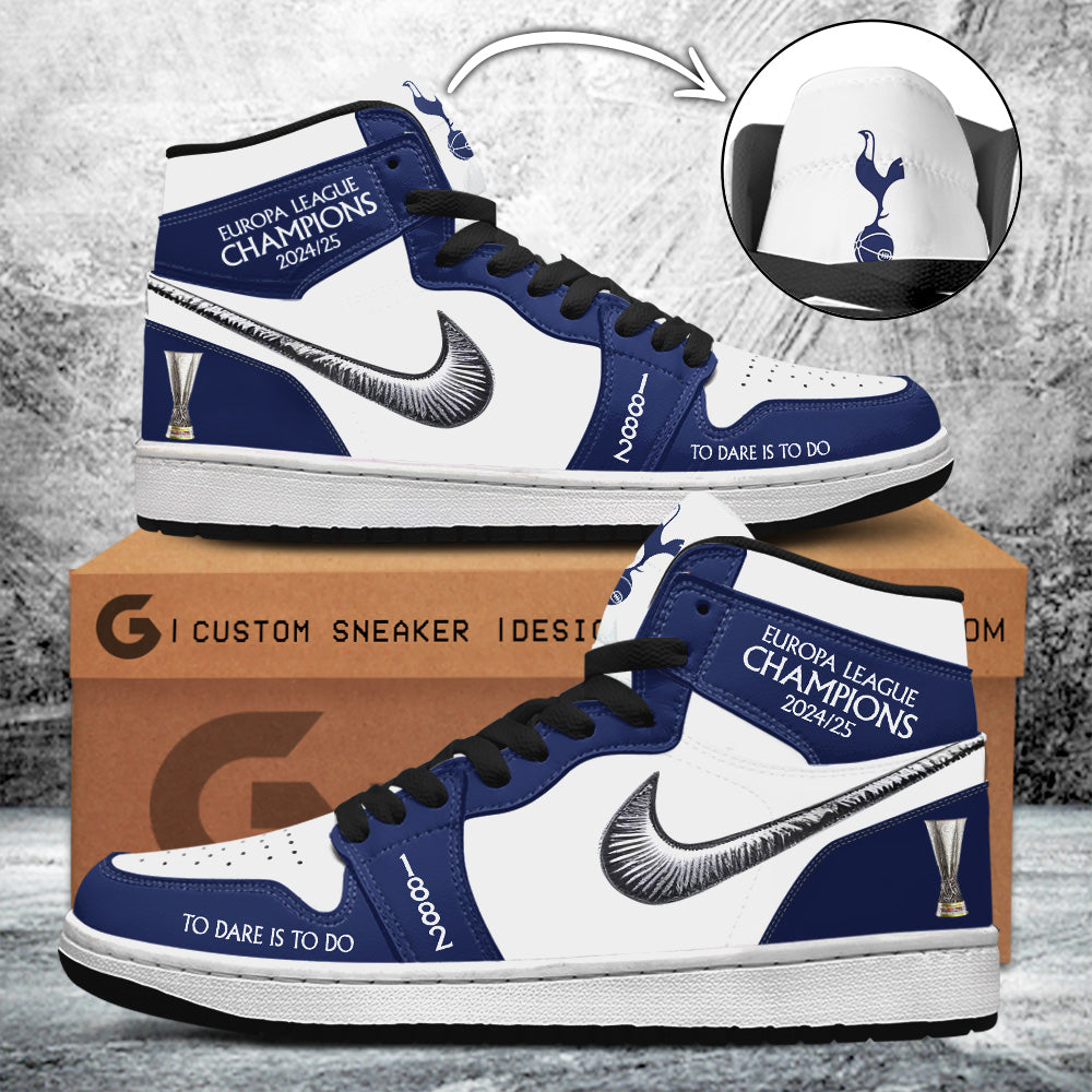 Ideafootwear Tottenham Hotspur FC AJ1 High Sneakers Shoes For Men And Women 1