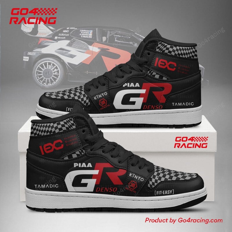 Ideafootwear Toyota Gazoo AJ1 High Sneakers Shoes For Men And Women 1