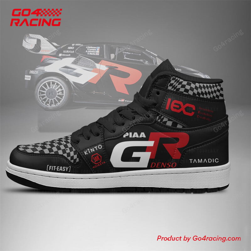 Ideafootwear Toyota Gazoo AJ1 High Sneakers Shoes For Men And Women 1