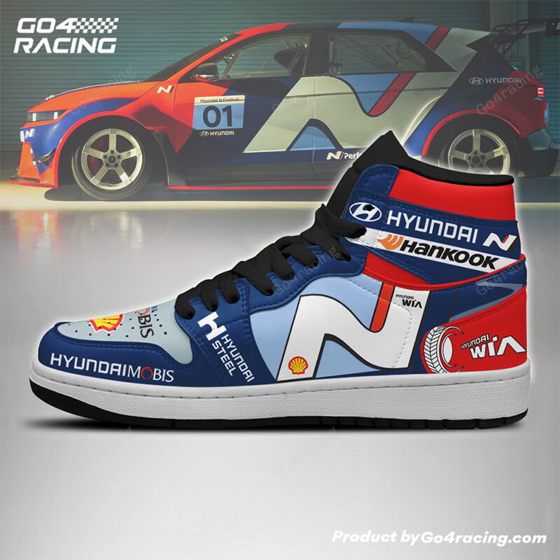 Ideafootwear Toyota Gazoo WRC V2 AJ1 High Sneakers Shoes For Men And Women 1