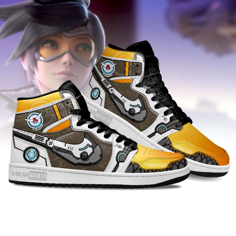 Ideafootwear Tracer Overwatch AJ1 High Sneakers Shoes For Men And Women 1