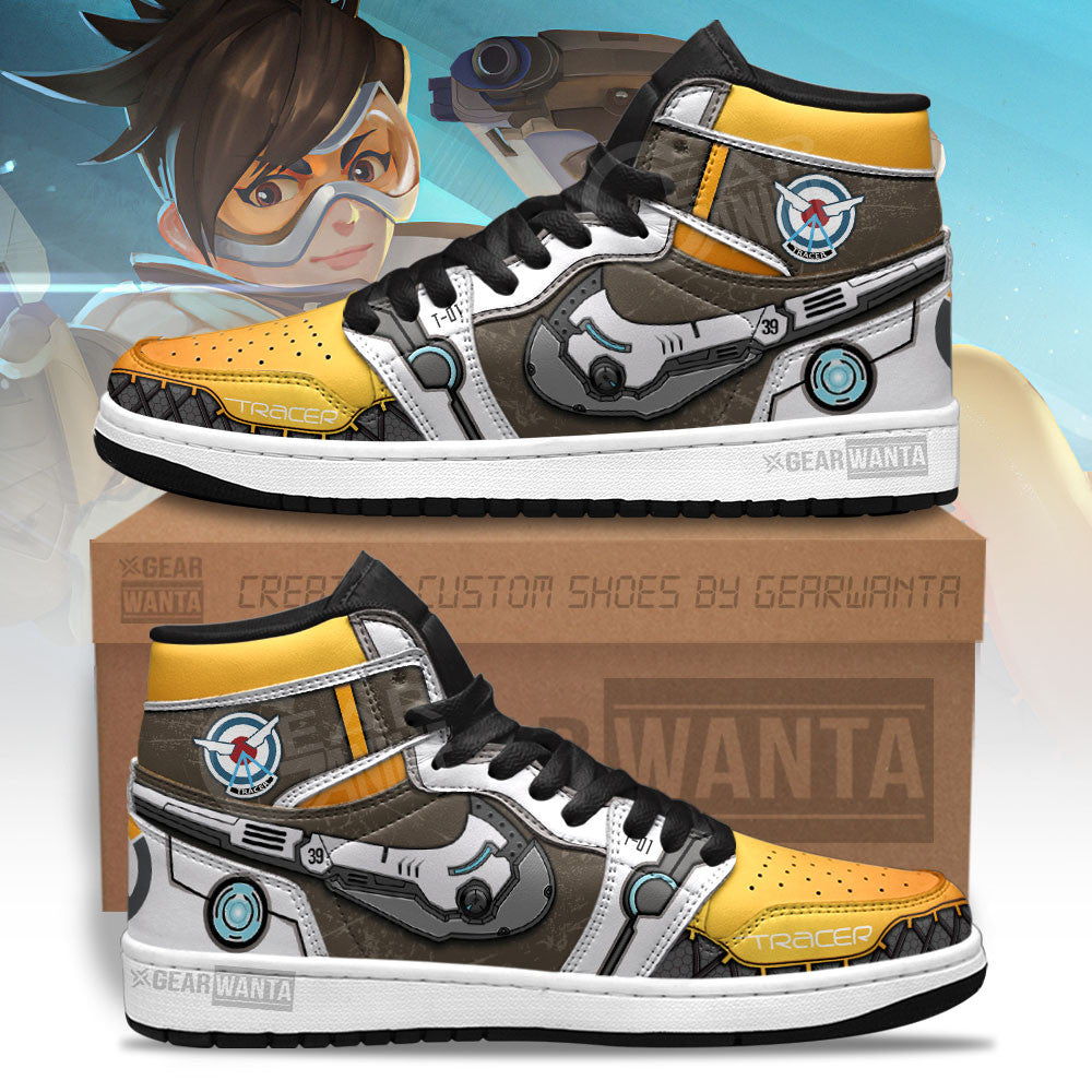 Ideafootwear Tracer Overwatch AJ1 High Sneakers Shoes For Men And Women 1