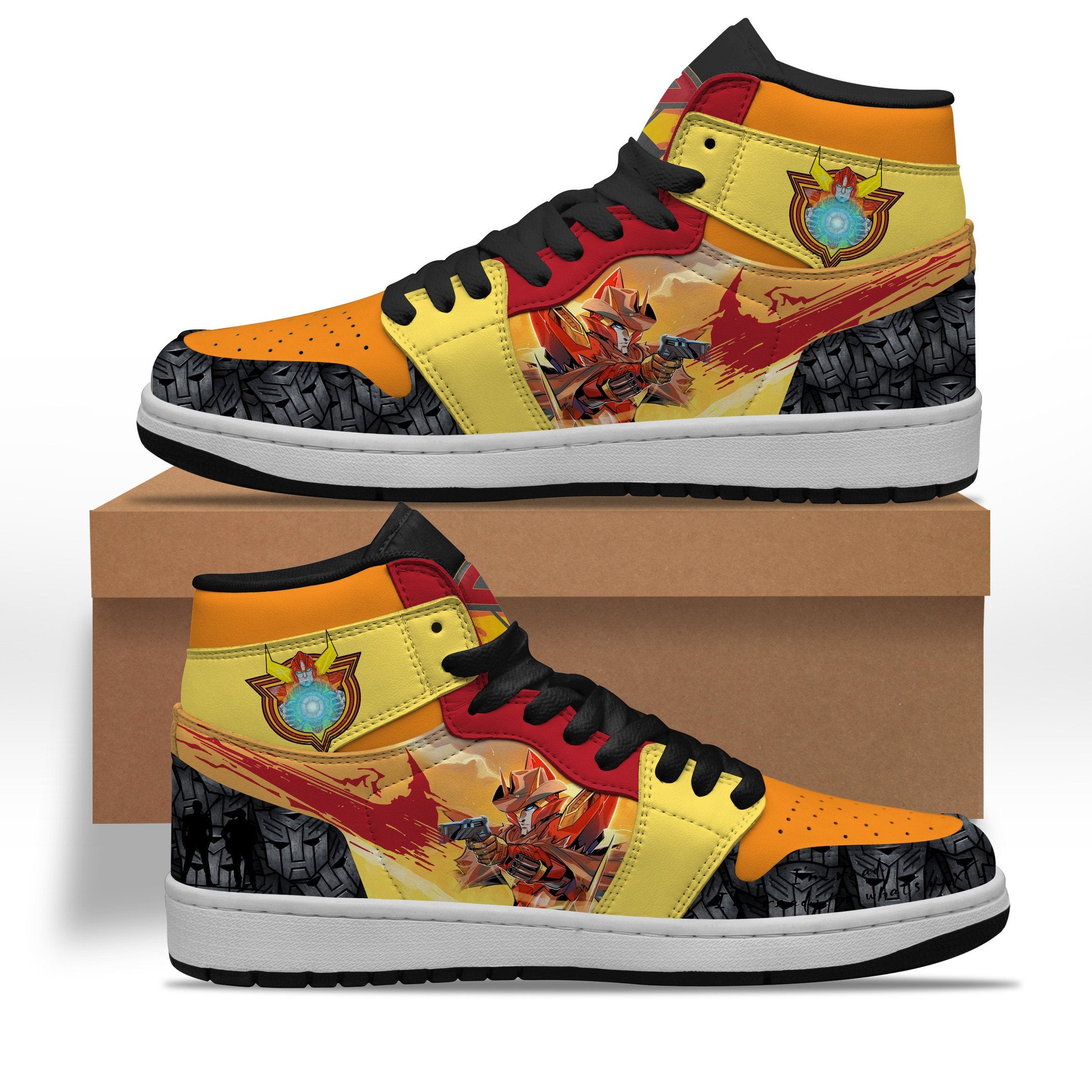 Ideafootwear Transformers AJ1 High Sneakers Shoes For Men And Women 3