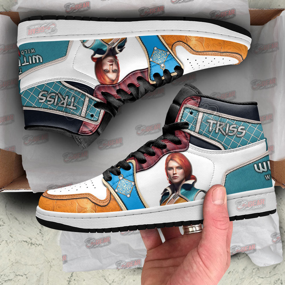 Ideafootwear Triss Merigold The Witcher AJ1 High Sneakers Shoes For Men And Women 1