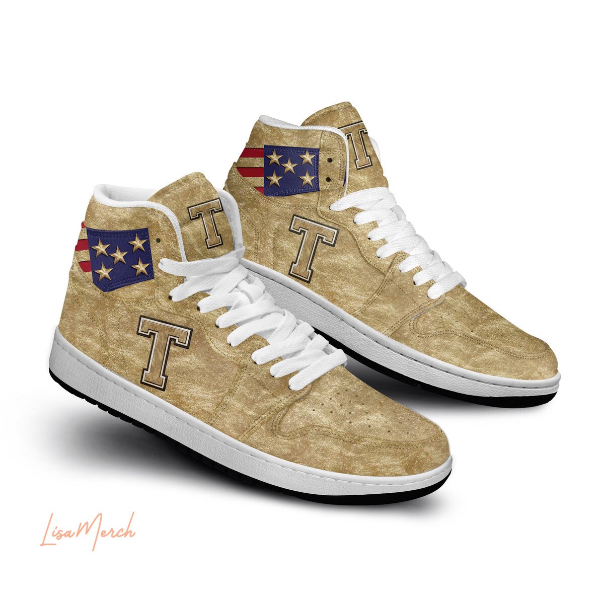 Ideafootwear Trump Never Surrender AJ1 High Sneakers Shoes For Men And Women 1
