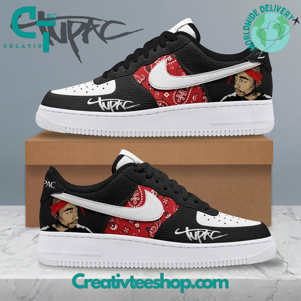 Ideafootwear Tupac Shakur Air Low-Top Sneakers Shoes For Men And Women 3