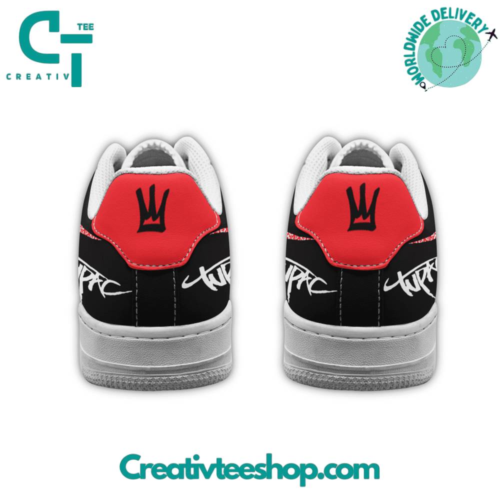 Ideafootwear Tupac Shakur Air Low-Top Sneakers Shoes For Men And Women 2