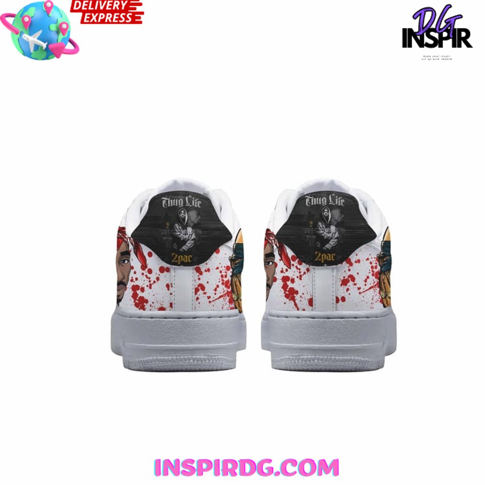 Ideafootwear Tupac Thug Life Air Low-Top Sneakers Shoes For Men And Women 1