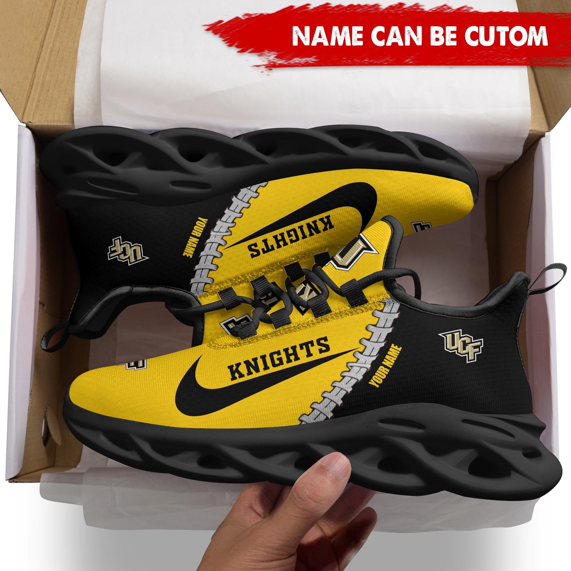 Ideafootwear UCF Knights Max Soul Shoes Sneakers For Men And Women 2