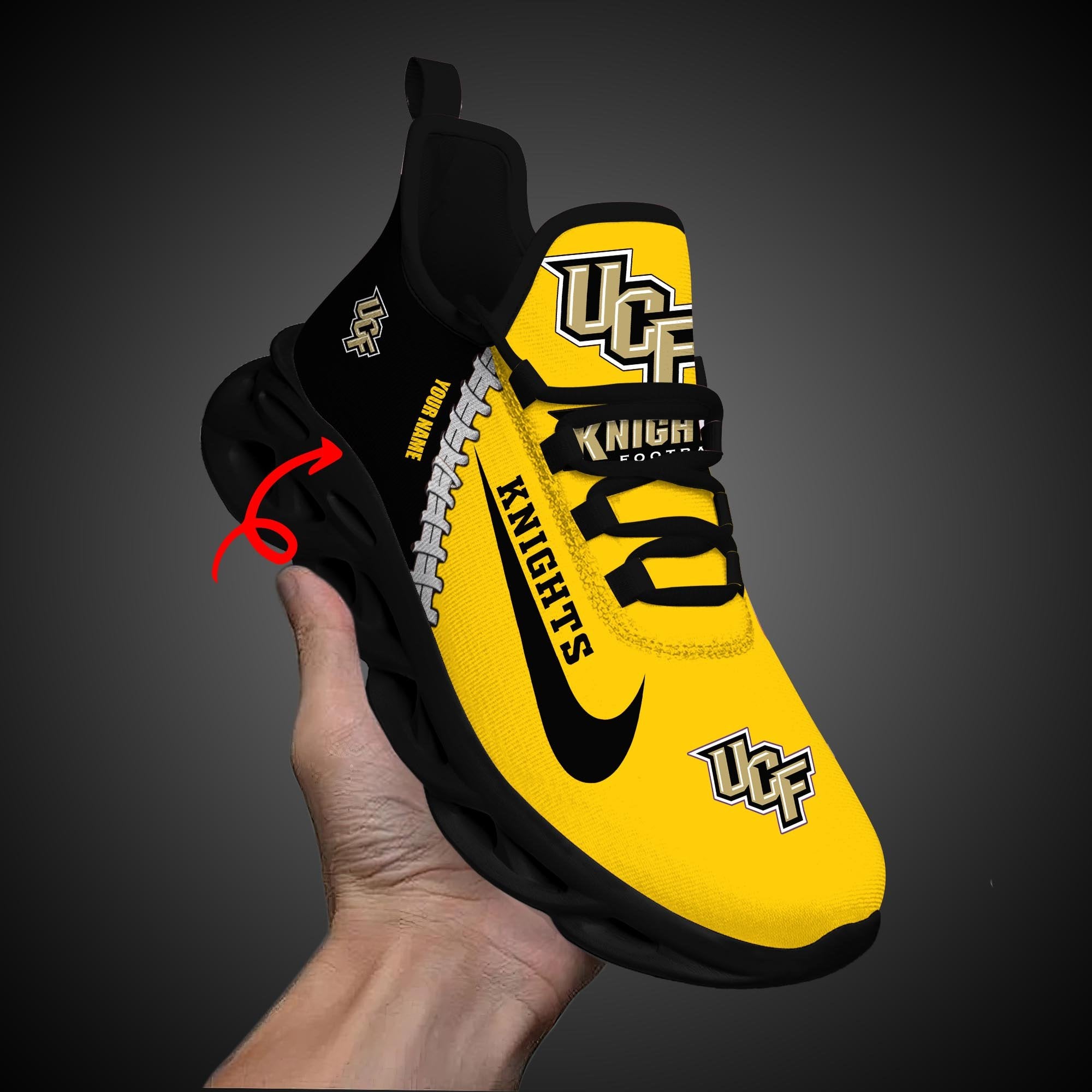 Ideafootwear UCF Knights Max Soul Shoes Sneakers For Men And Women 2