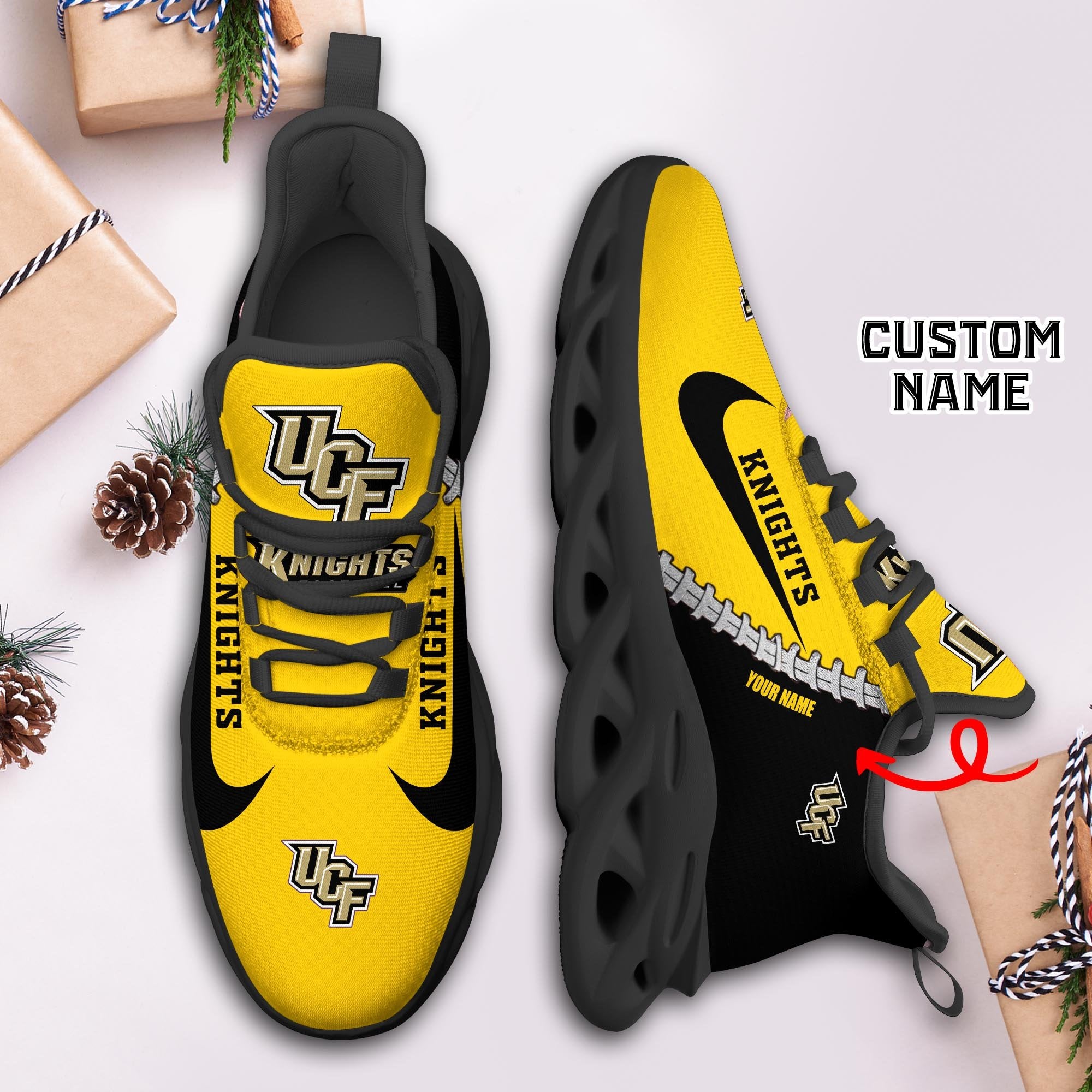 Ideafootwear UCF Knights Max Soul Shoes Sneakers For Men And Women 2