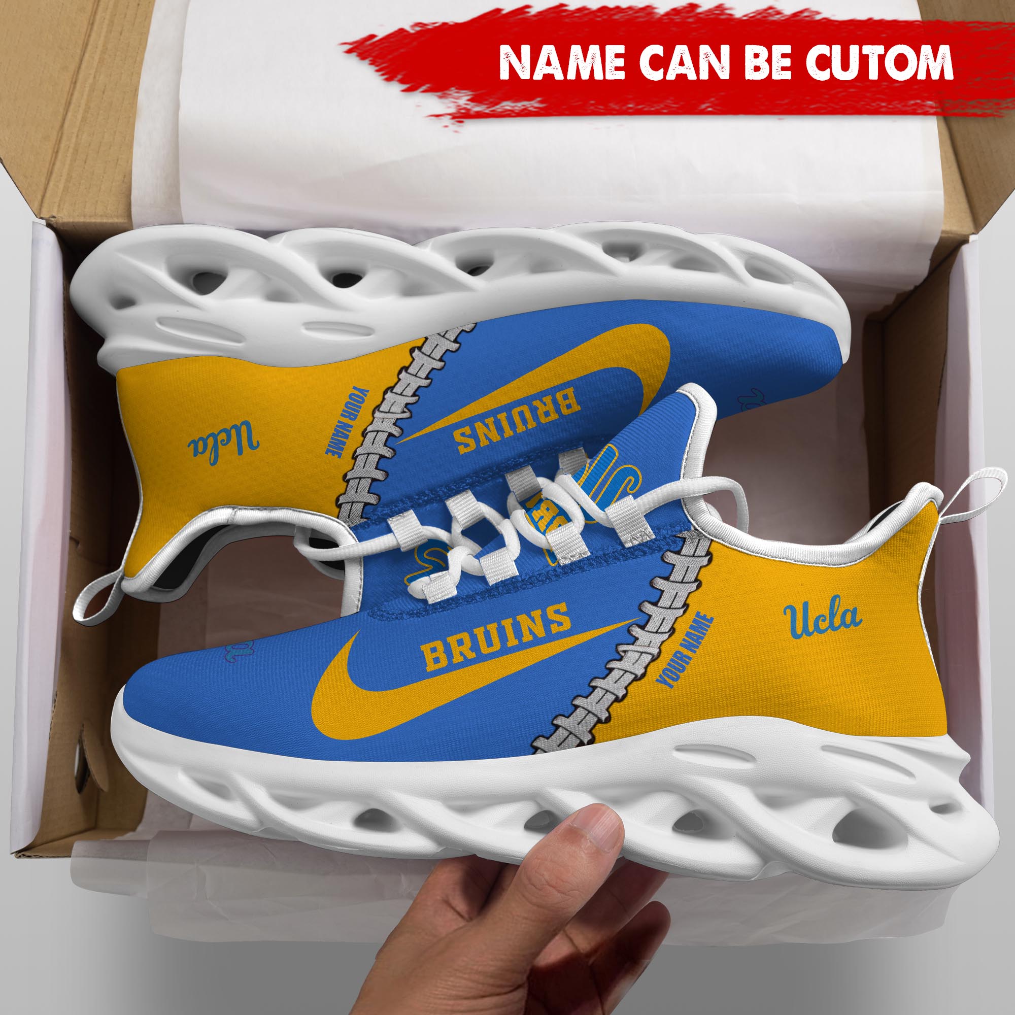Ideafootwear UCLA Bruins Max Soul Shoes Sneakers For Men And Women 1
