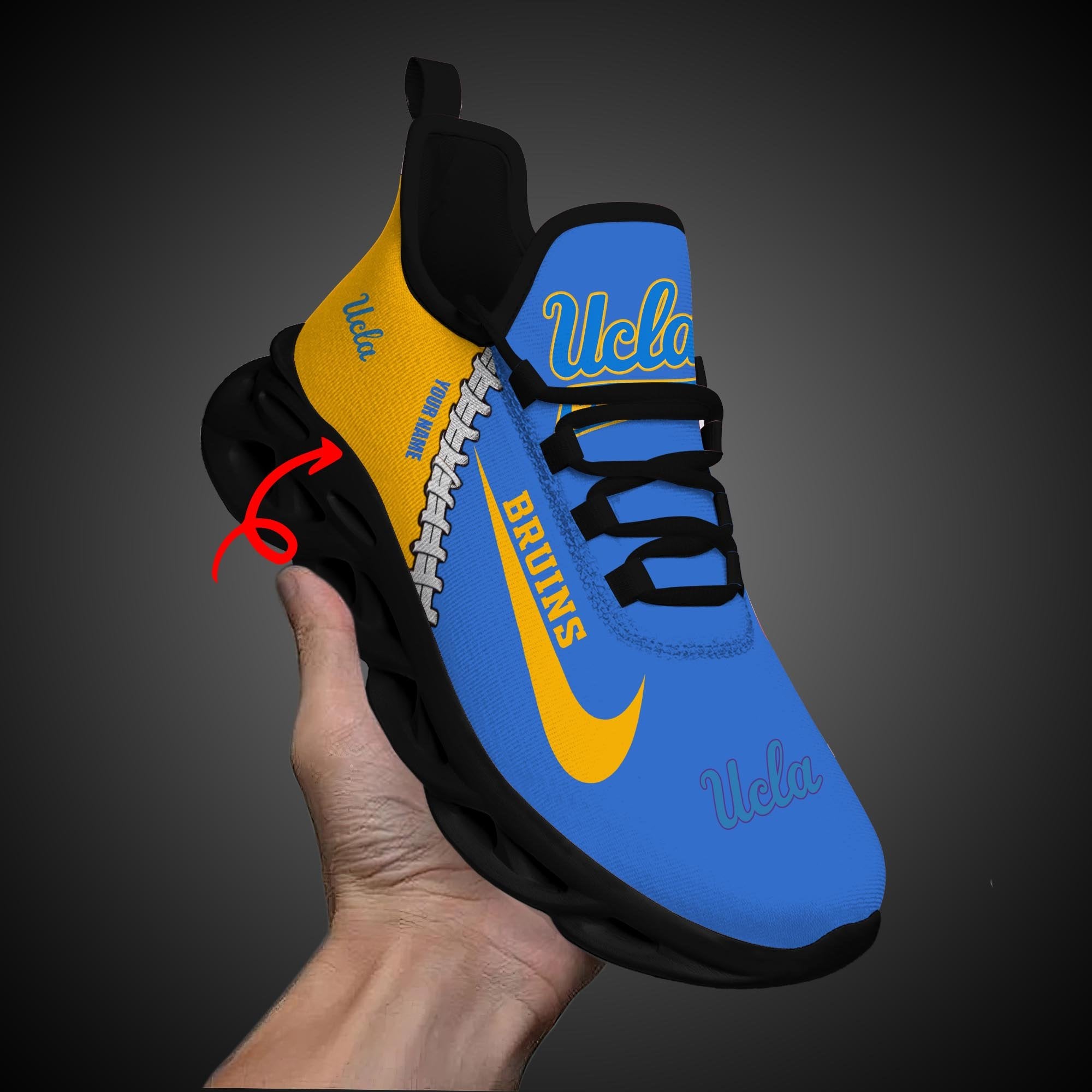 Ideafootwear UCLA Bruins Max Soul Shoes Sneakers For Men And Women 1