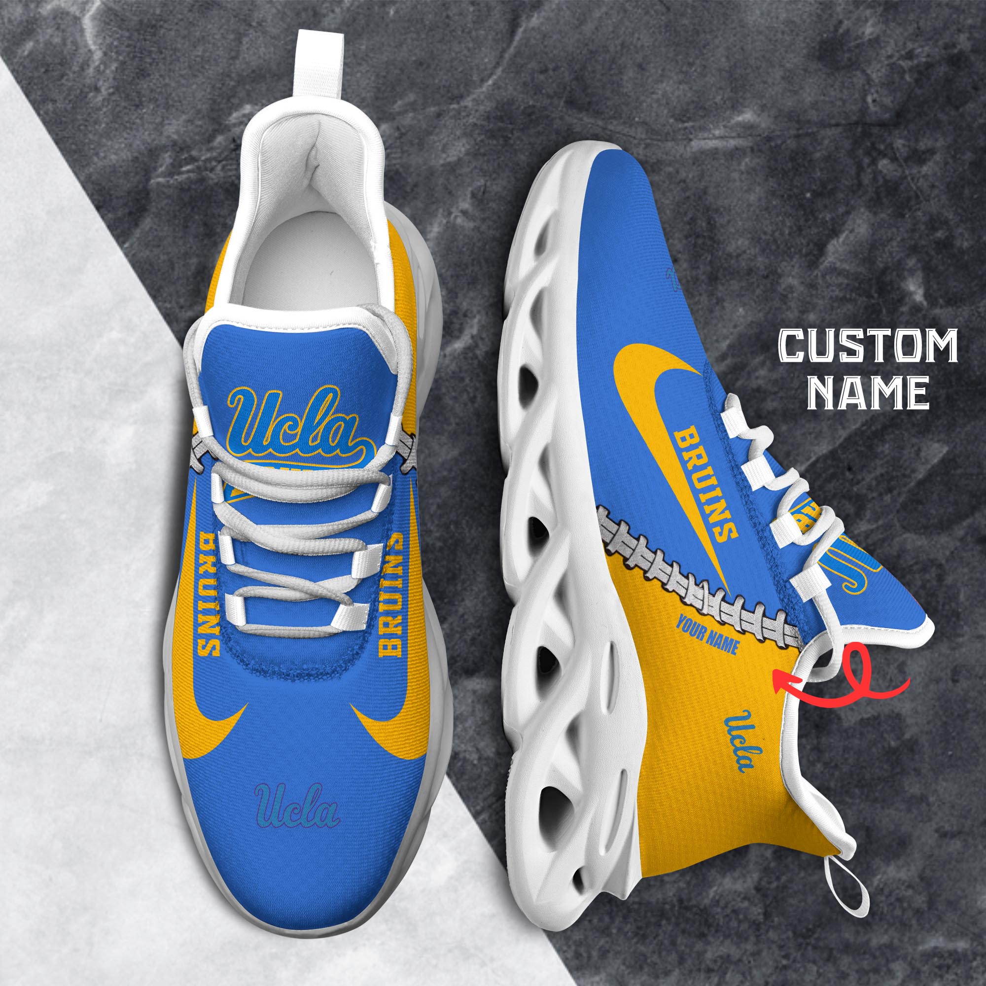 Ideafootwear UCLA Bruins Max Soul Shoes Sneakers For Men And Women 1