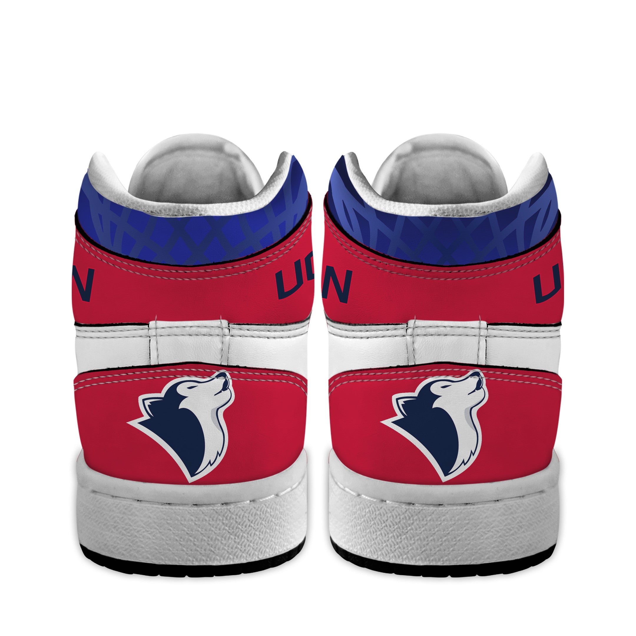 Ideafootwear UConn Huskies AJ1 High Sneakers Shoes For Men And Women 4