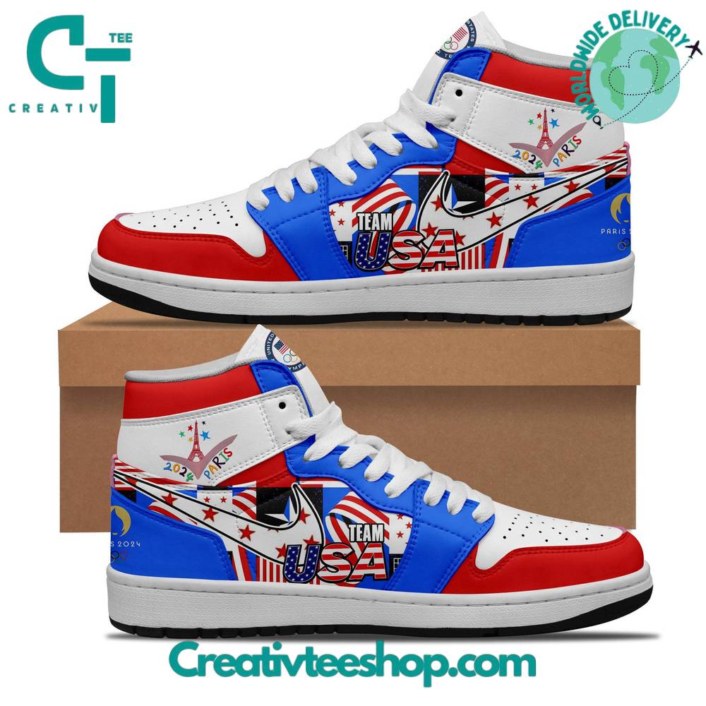 Ideafootwear USA Olympic Team AJ1 High Sneakers Shoes For Men And Women 1