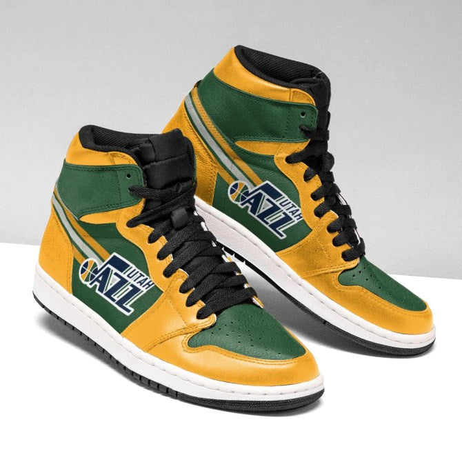 Ideafootwear Utah Jazz NBA AJ1 High Sneakers Shoes For Men And Women 3