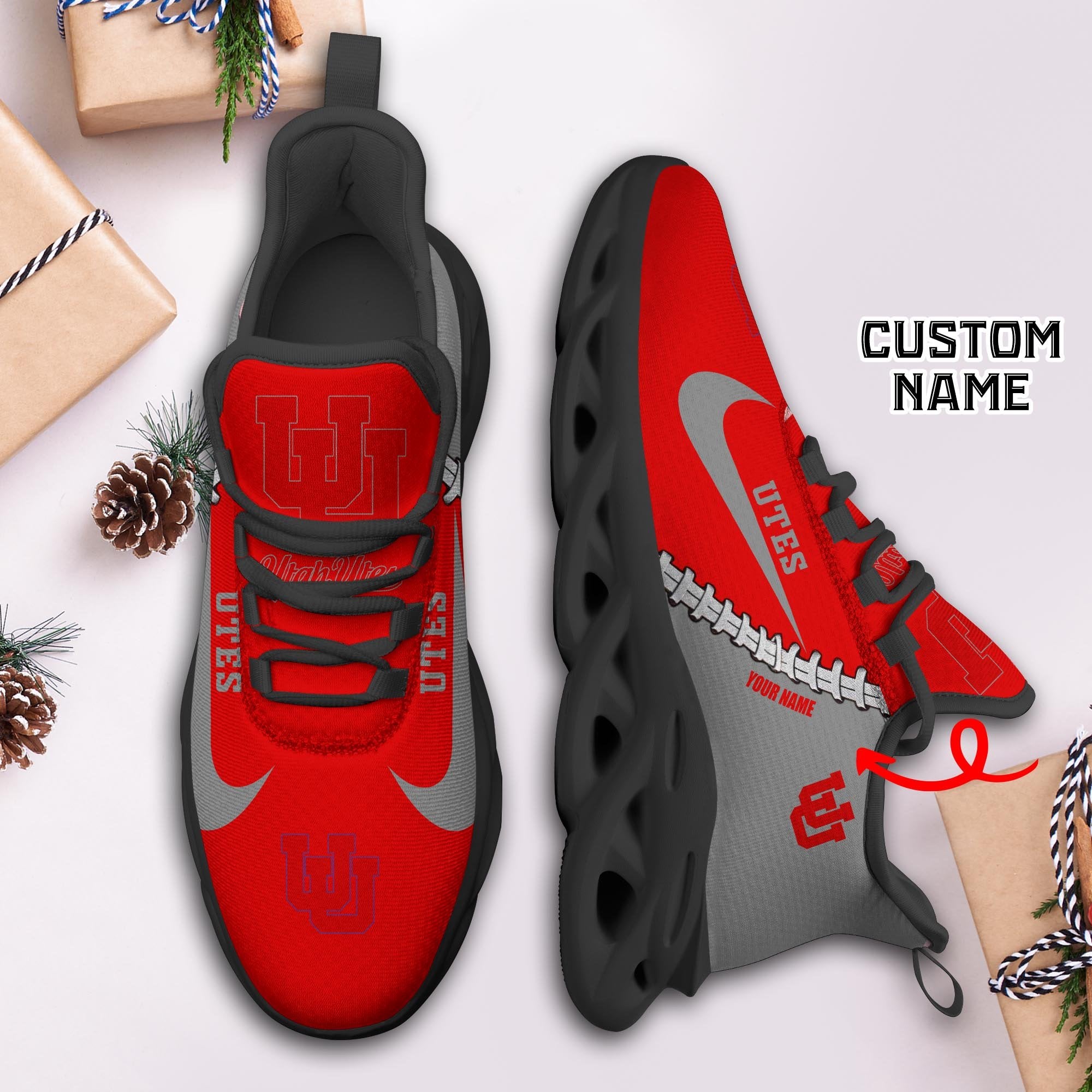 Ideafootwear Utah Utes Max Soul Shoes Sneakers For Men And Women 1