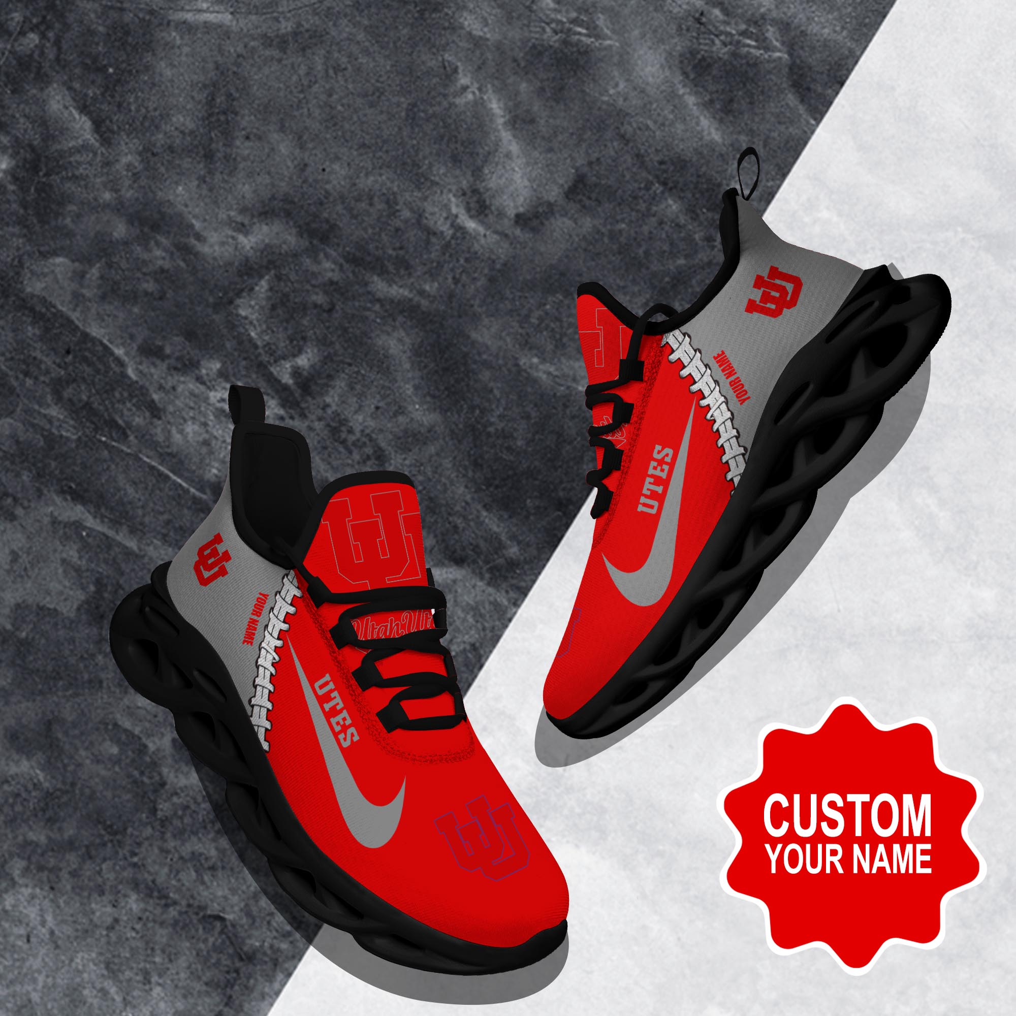 Ideafootwear Utah Utes Max Soul Shoes Sneakers For Men And Women 1