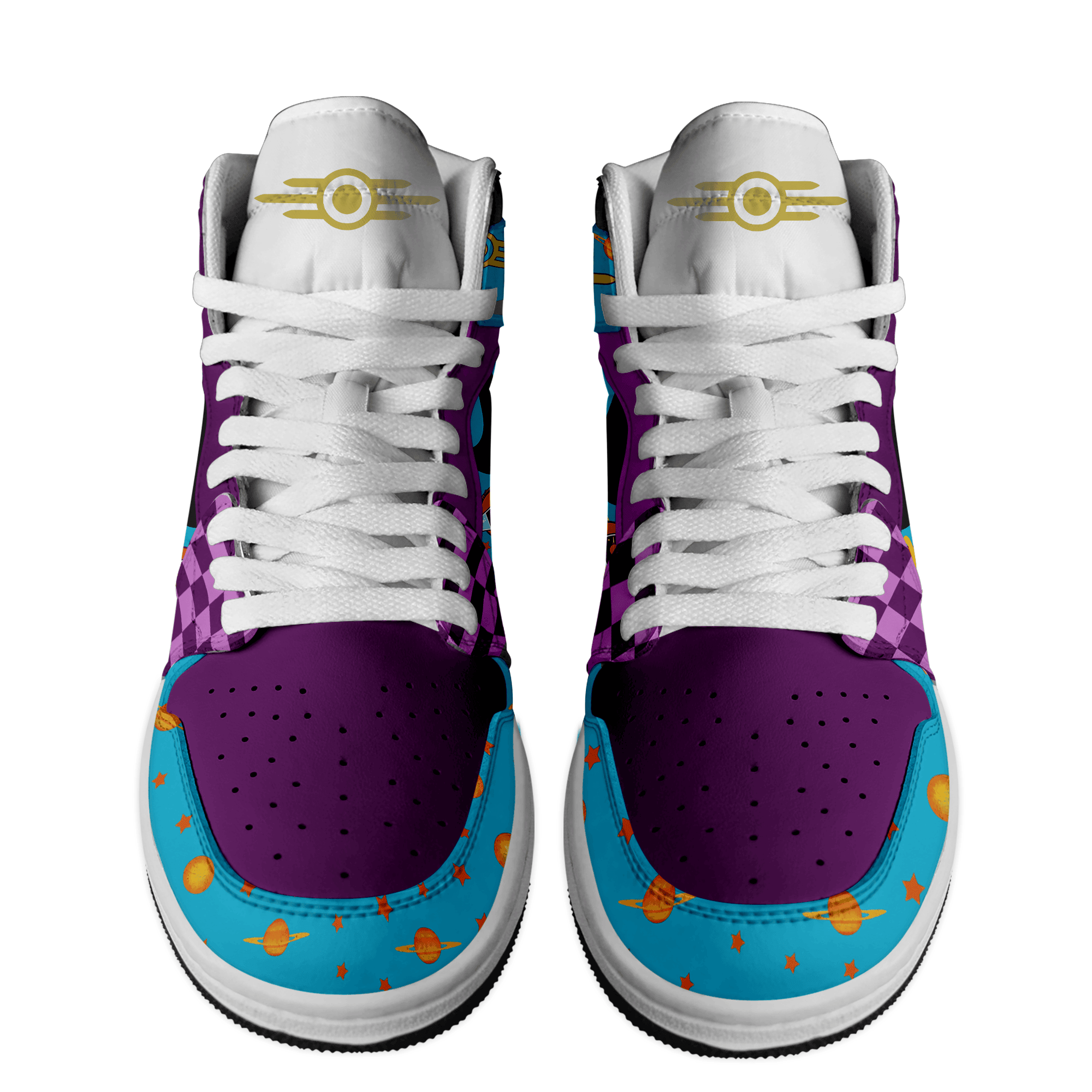 Ideafootwear Vault-Tec AJ1 High Sneakers Shoes For Men And Women 1
