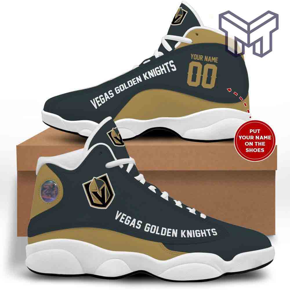 Ideafootwear Vegas Golden Knights AJ13 Sneakers Shoes For Men And Women 1
