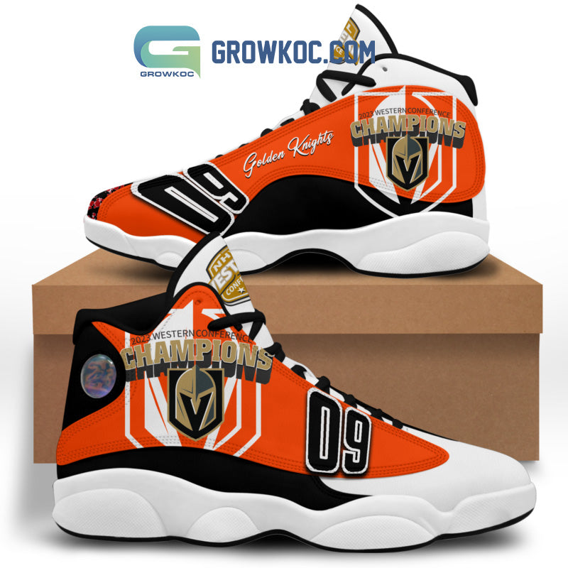 Ideafootwear Vegas Golden Knights AJ13 Sneakers Shoes For Men And Women 2
