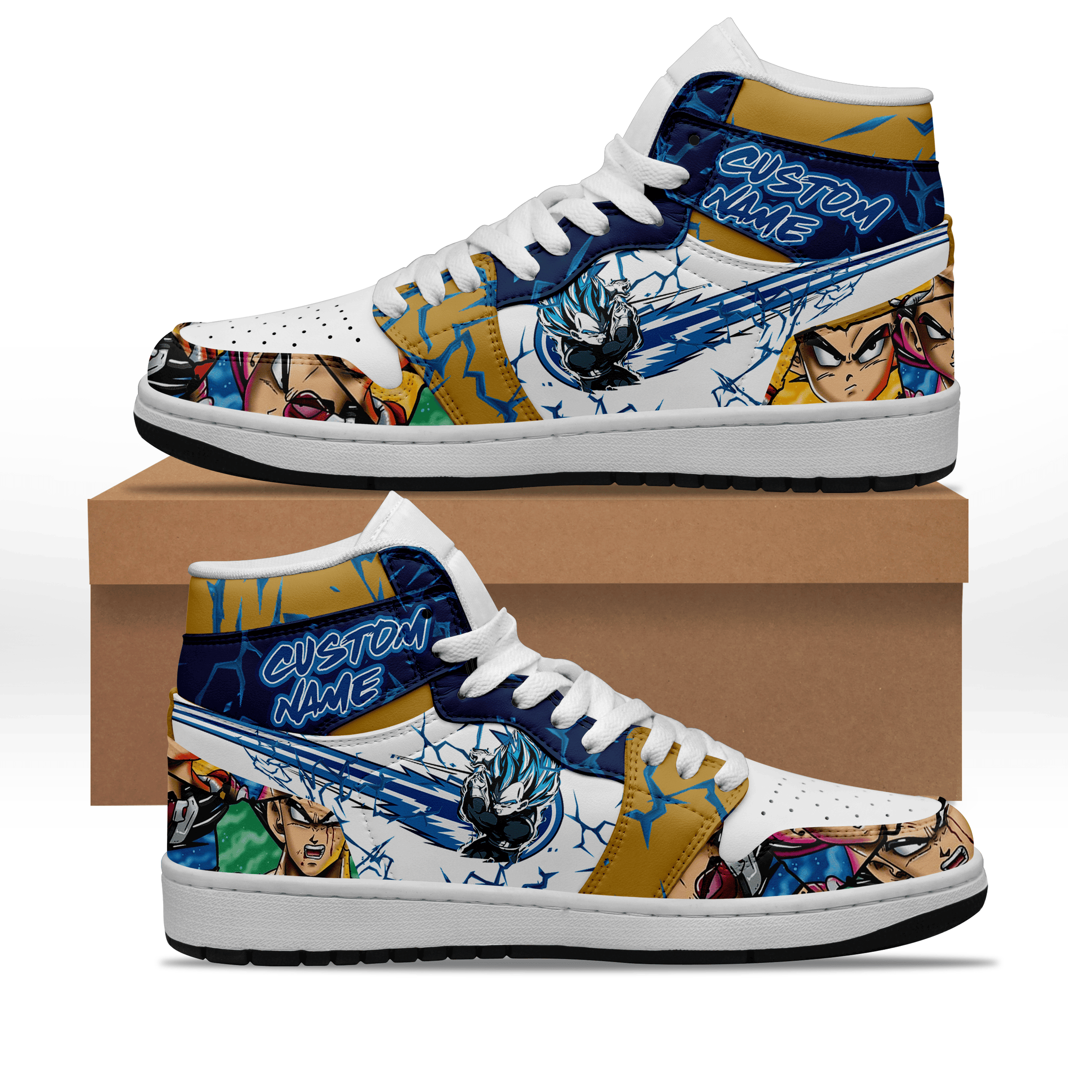 Ideafootwear Vegeta AJ1 High Sneakers Shoes For Men And Women 1