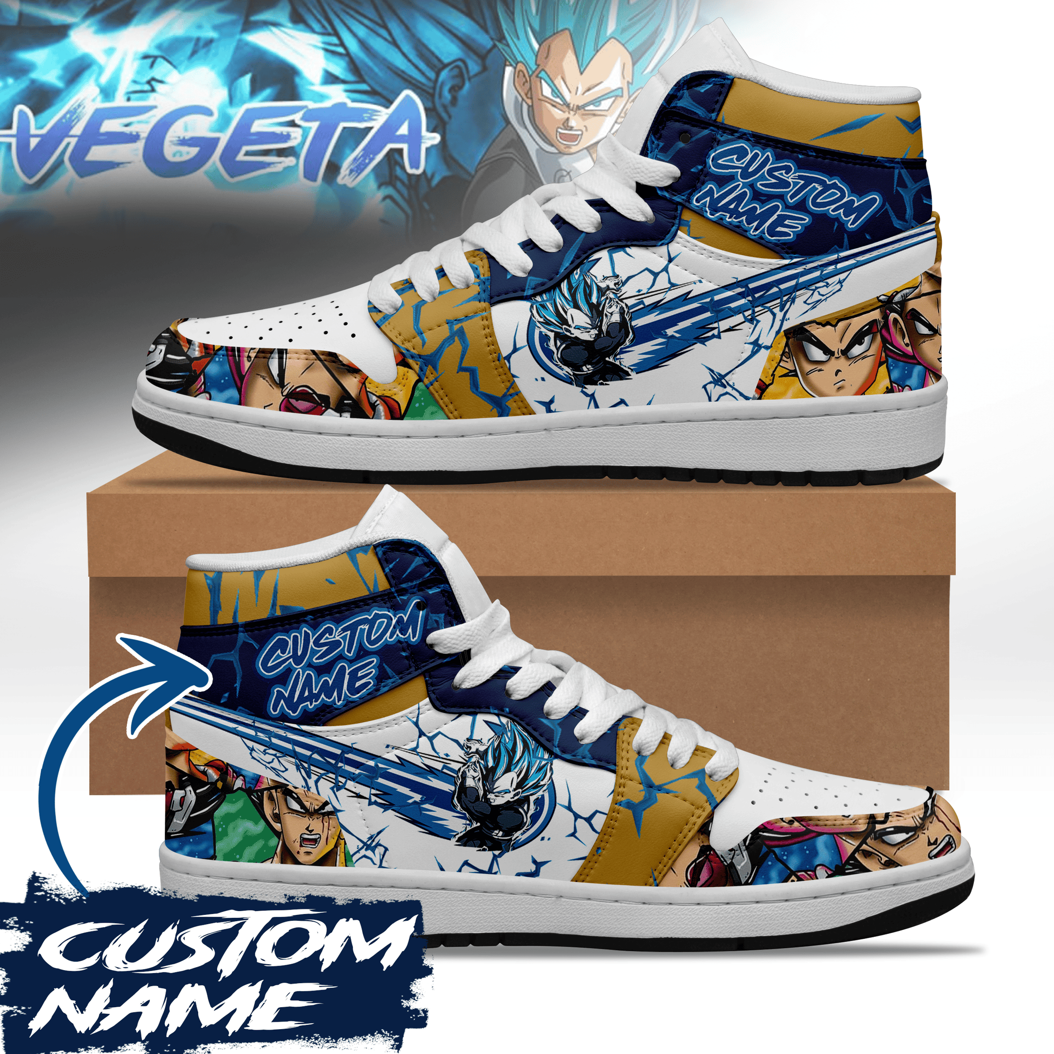 Ideafootwear Vegeta AJ1 High Sneakers Shoes For Men And Women 1