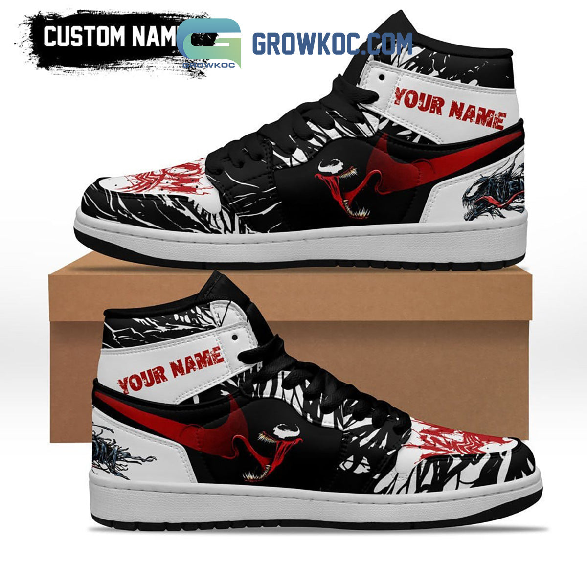 Ideafootwear Venom AJ1 High Sneakers Shoes For Men And Women 58