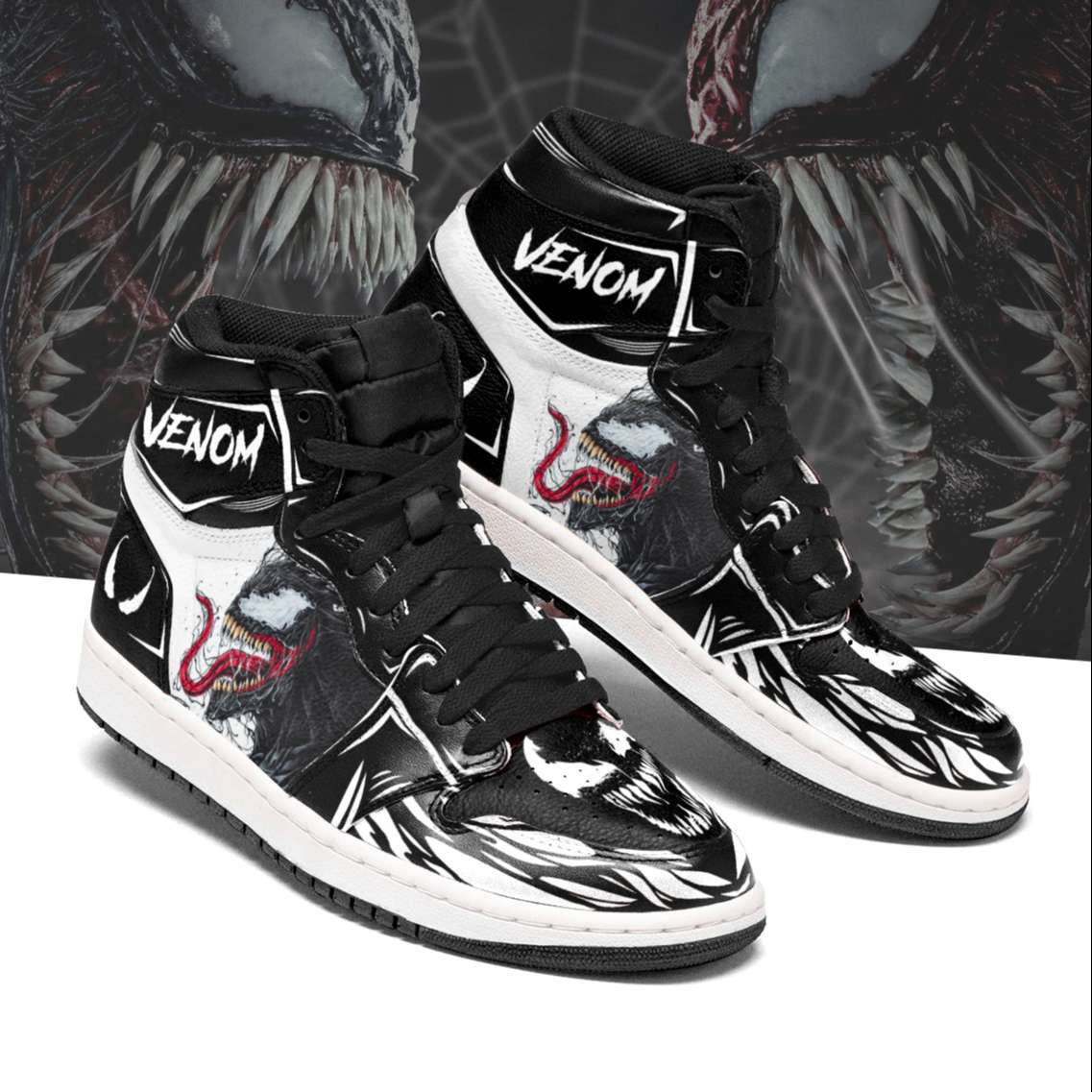 Ideafootwear Venom AJ1 High Sneakers Shoes For Men And Women 45